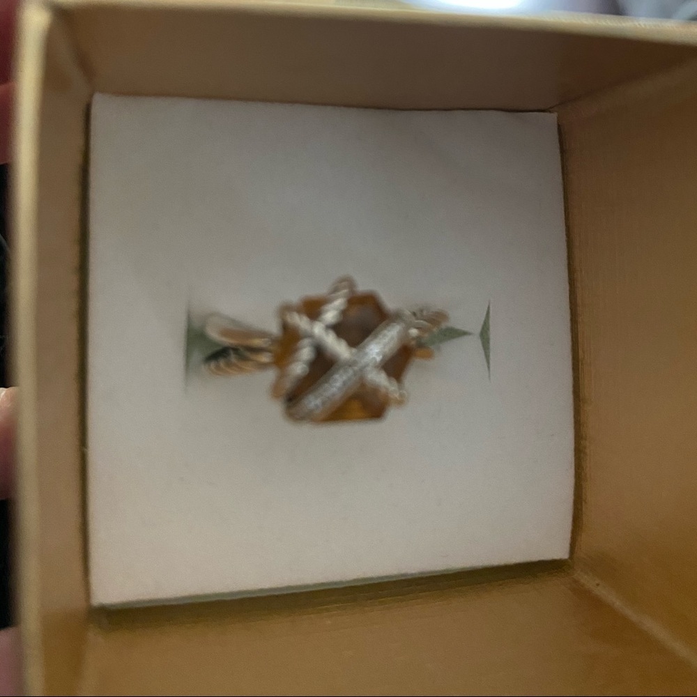 David Yurman cable ring citrine